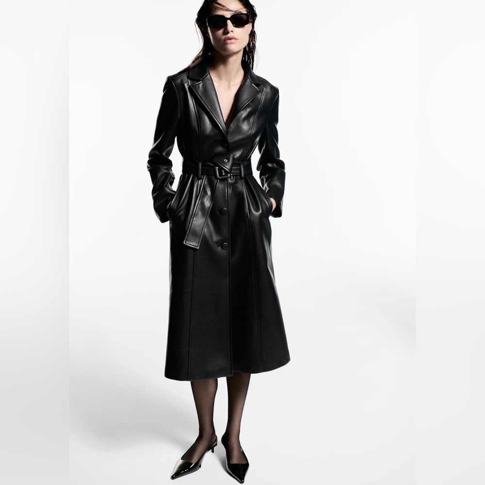 NWOT - Mango - faux Leather Jacket- M